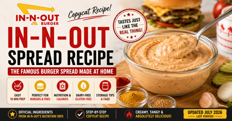 In-N-Out Spread Recipe, Ingredients & Calories 2026